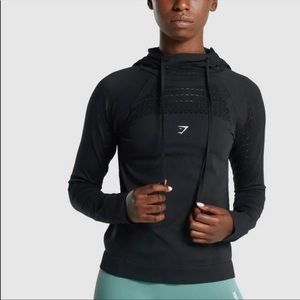 Gymshark Black Energy Seamless Hoodie Size XS